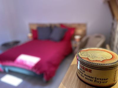Vue de détail intérieur du gîte La petite grange