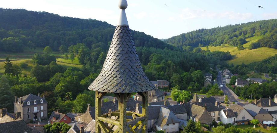 Vue du cloché de Saint-Martin-Valmeroux