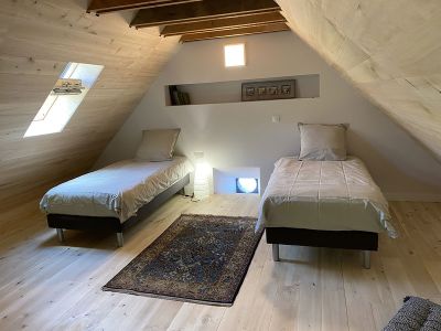 Vue intérieur de la mezzanine du gîte La petite grange